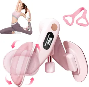 Thigh Master Thigh Exerciser for Women,Non-Slip Silicone Pads Enhanced Resistance Hip and Pelvis Trainer, Inner Thigh Exercise Equipment Kegel Exercise Products for Women Home Gym