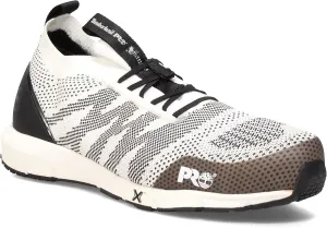 Timberland PRO Men's Radius Knit Slip-On Composite Safety Toe Industrial Athletic Work Shoe, White/Black, 14W