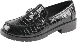 TMA EYES Women's Fashion Pointed-Toe Loafers Comfort Retro Lace-up Leather Shoes with Rivet Decor Versatile Commuting Shoes