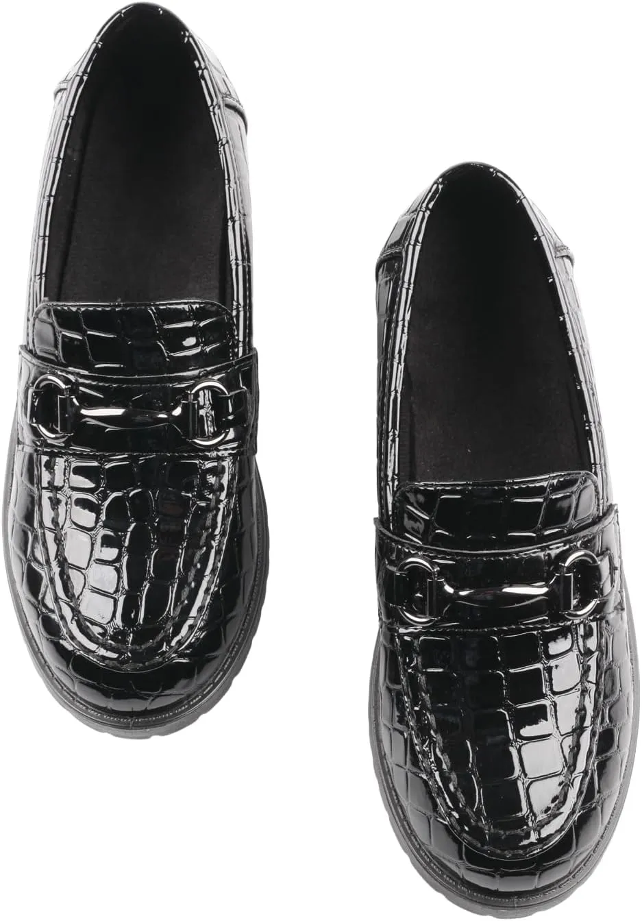 TMA EYES Women's Fashion Pointed-Toe Loafers Comfort Retro Lace-up Leather Shoes with Rivet Decor Versatile Commuting Shoes