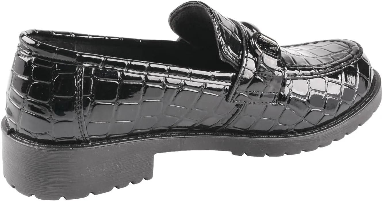TMA EYES Women's Fashion Pointed-Toe Loafers Comfort Retro Lace-up Leather Shoes with Rivet Decor Versatile Commuting Shoes