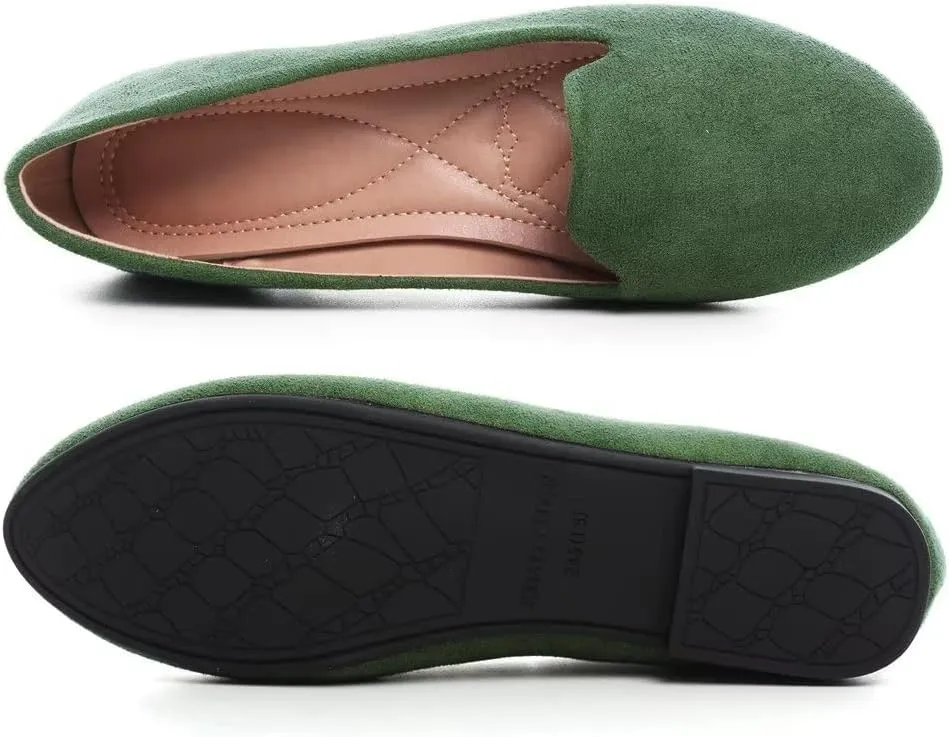 TN TANGNEST Slduv7 Women's Fashion Ballet Flats Pointed Comfortable Slip on Flat Dress Shoes