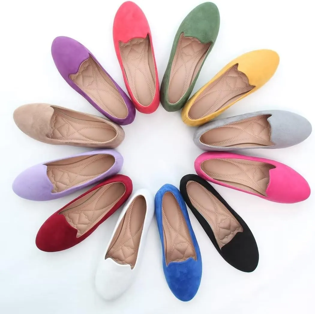 TN TANGNEST Slduv7 Women's Fashion Ballet Flats Pointed Comfortable Slip on Flat Dress Shoes