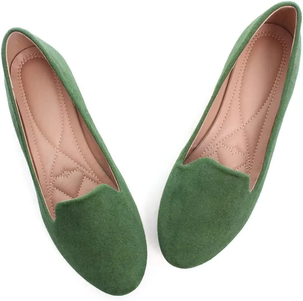 TN TANGNEST Slduv7 Women's Fashion Ballet Flats Pointed Comfortable Slip on Flat Dress Shoes