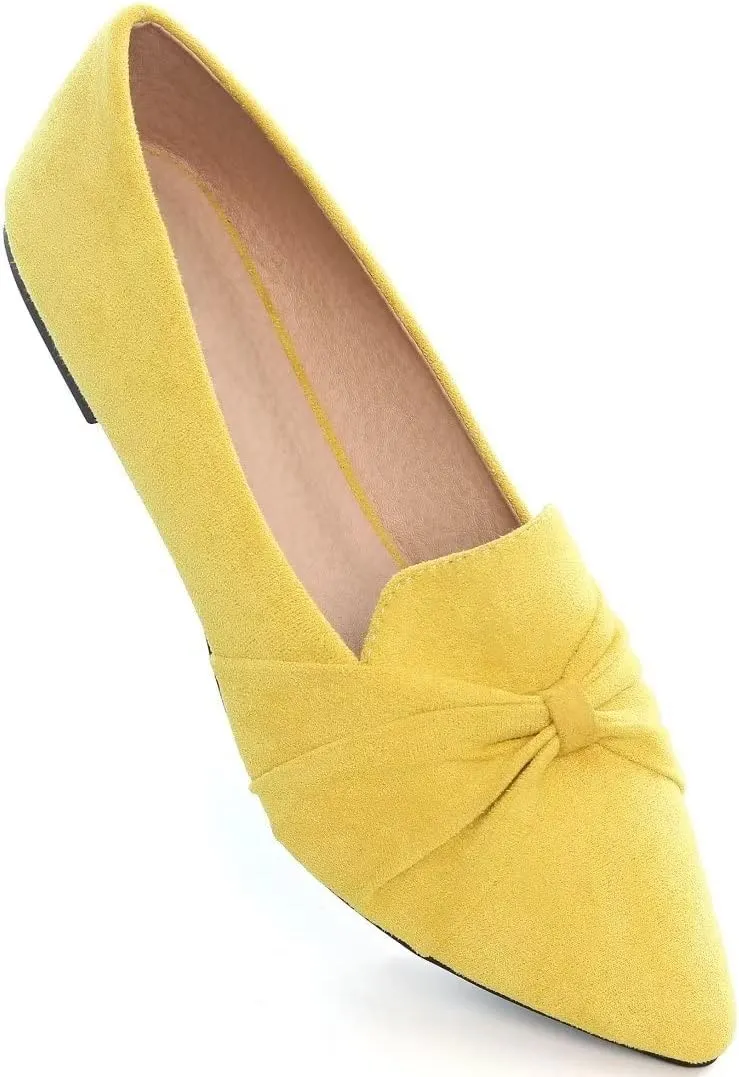 TN TANGNEST Women Fashion Pointed Toe Dress Shoes Comfortable Flat Ballet Shoes