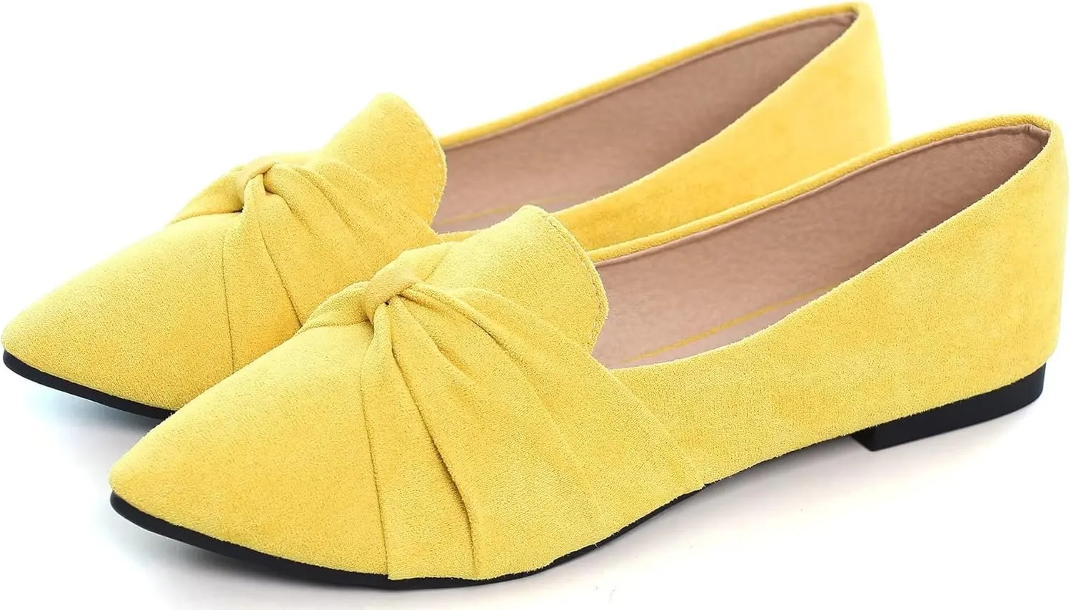 TN TANGNEST Women Fashion Pointed Toe Dress Shoes Comfortable Flat Ballet Shoes