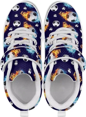 Toddler Boys Girls Sneakers Comfaortable Lace Up Outdoor Shoes Lightweight Soft Air Shoes for Parks US 11-15 White Sole