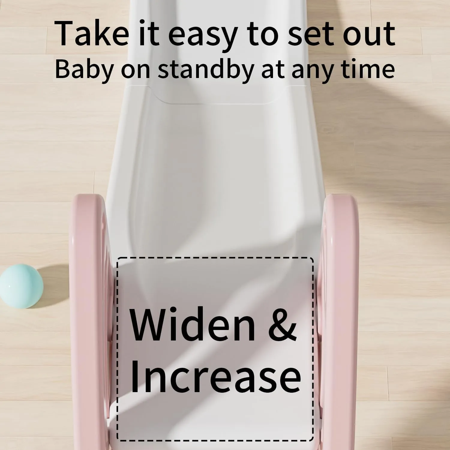 Toddler Slide Large Play Climber Slide PlaySet with Extra Long Slipping Slope Indoor Slide Kids Slide Toddler Playground Toddler Slide Outdoor Toys for Toddlers (Pink)