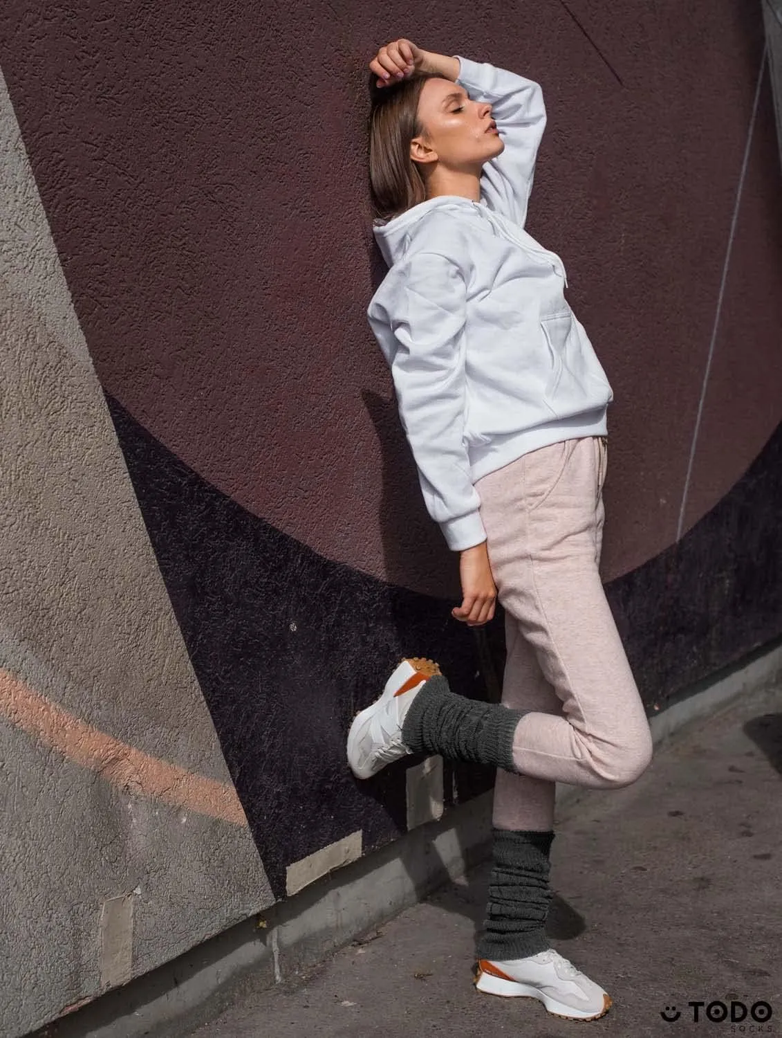 TODO Warm Wool Leg Warmers LONG Women and Girls - to/over Knee High, Soft, Flexible - keep Heat in Winter days.