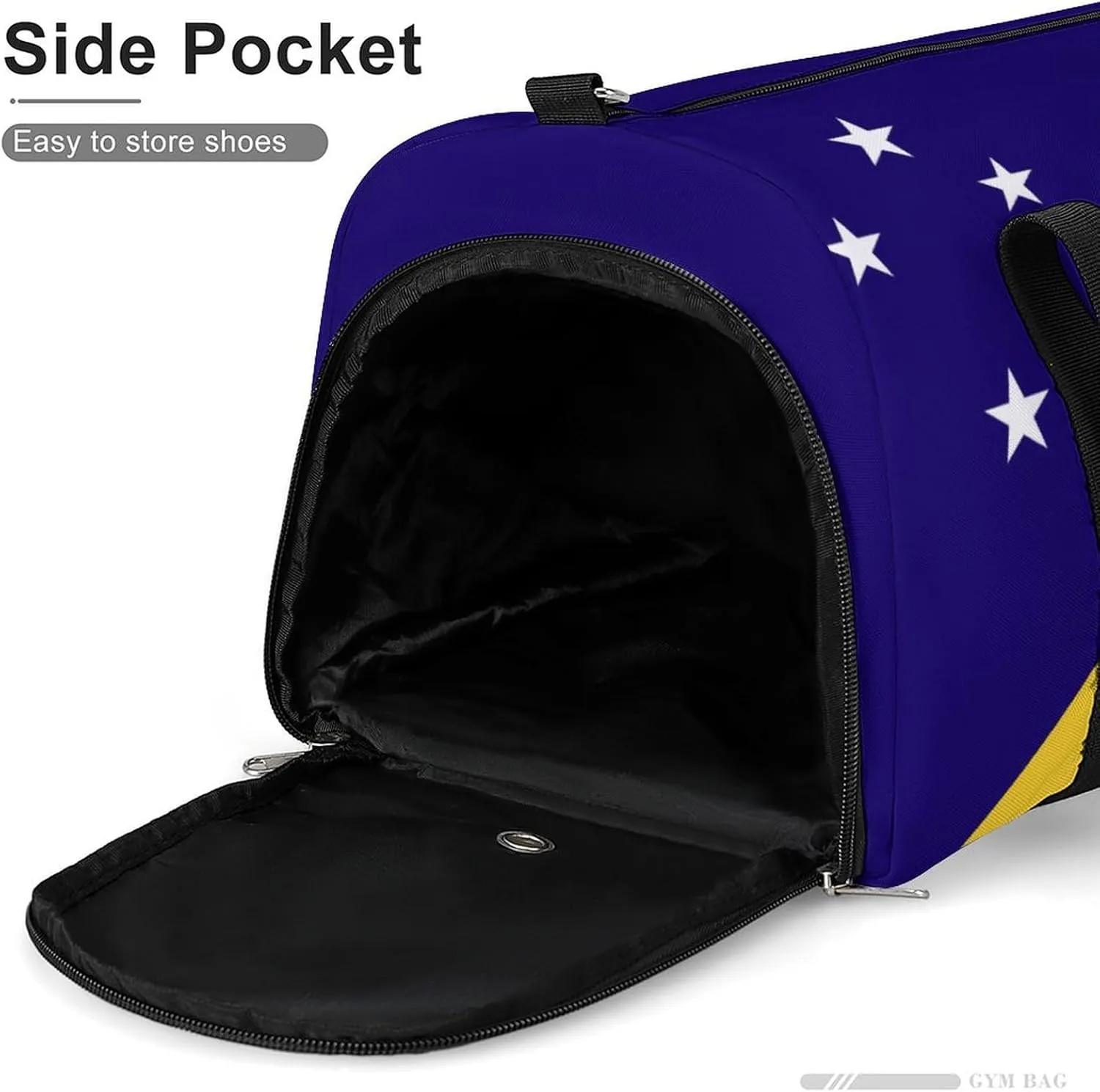 Tokelau Flag Duffle Bag for Sports Lightweight Waterproof Gym Bag with Shoe Compartment