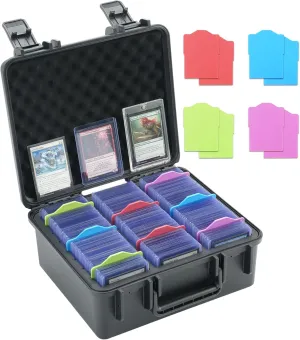 Toploader Storage Box for 3" x 4" 35PT Rigid Card Holder, Hard Case for Trading Cards, Top Loaders and Sport Cards, Also fit Magnetic Card Holder (Holds 360 Toploaders)
