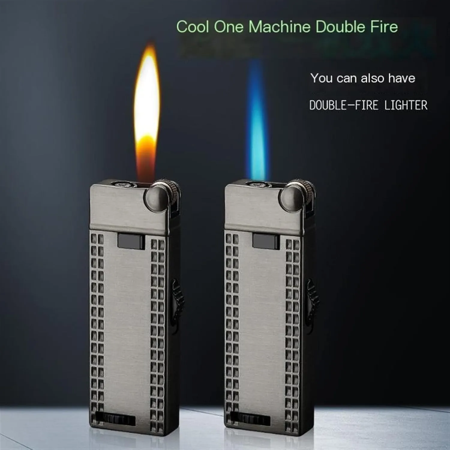 Torch Cigar Lighter, Soft/Jet Flame Switchable Lighter with Lockable Function, Adjustable Flame Size, Butane Lighter, Butane Refillable Lighter (Color : A)