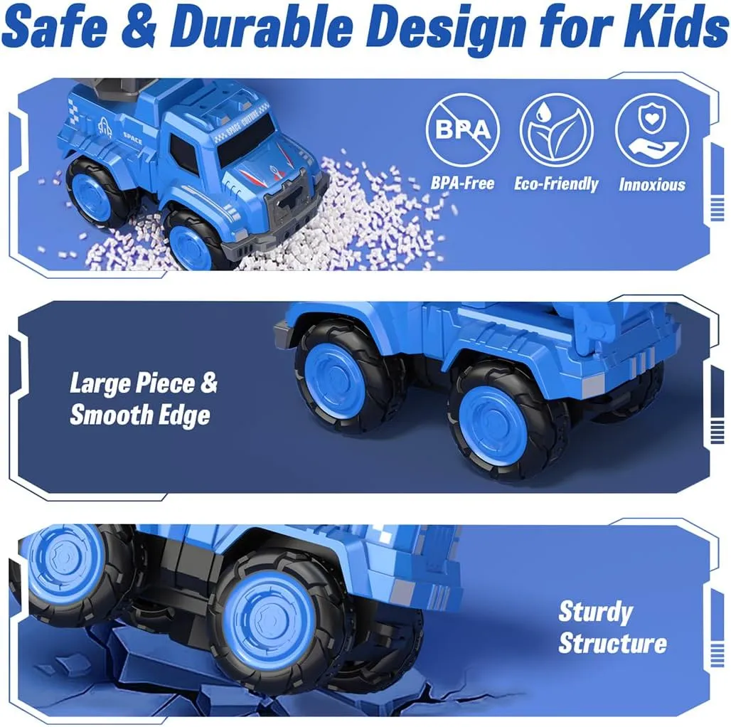 Transforming Robot Toy for Boys - 5 in 1 Metal Outer Space Deformation Educational STEM Toys for Toddlers - Christmas Birthday Gifts