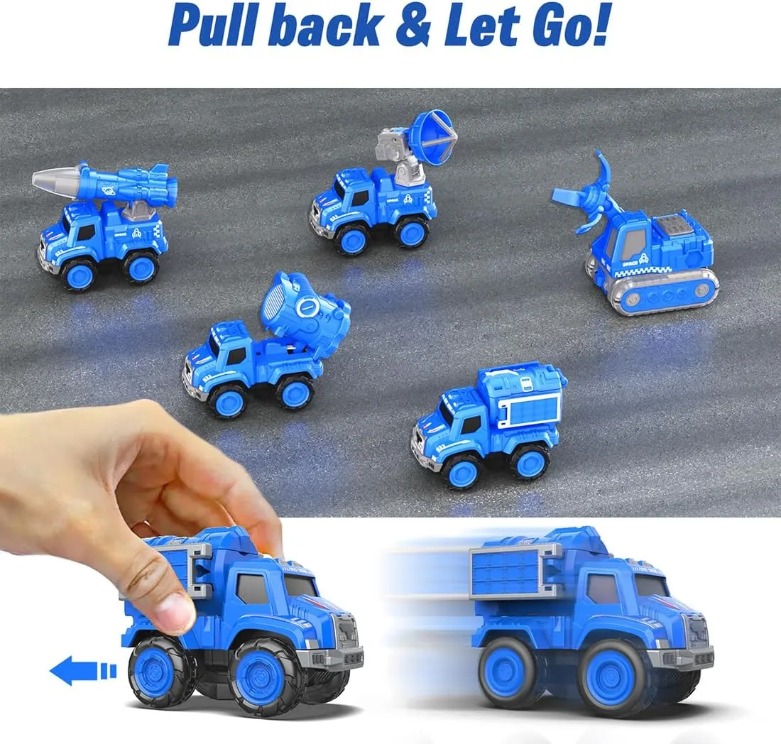 Transforming Robot Toy for Boys - 5 in 1 Metal Outer Space Deformation Educational STEM Toys for Toddlers - Christmas Birthday Gifts