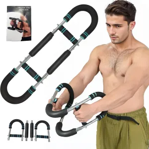 Twister Arm Trainer - 40-100lb Adjustable Chest & Forearm Workout Equipment, Portable Power Twister Bar with Detachable Spring Design, Home Gym Gear for Upper Body Muscle Training