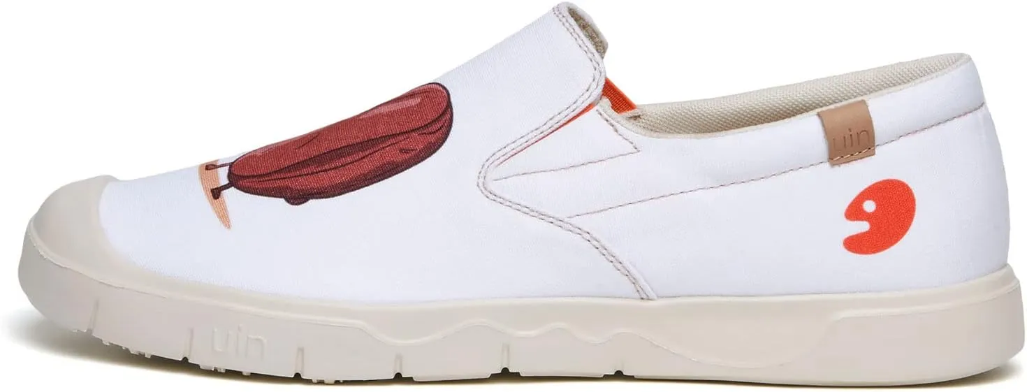 UIN Men's Fashion Sneakers Lightweight Walking Casual Slip Ons Comfortable Canvas Art Painted Travel Shoes Cadiz
