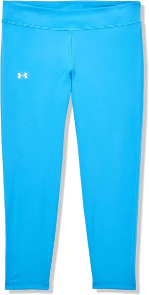 Under Armour Girls Motion Solid Crop Leggings, (452) Ether Blue / / White, Large