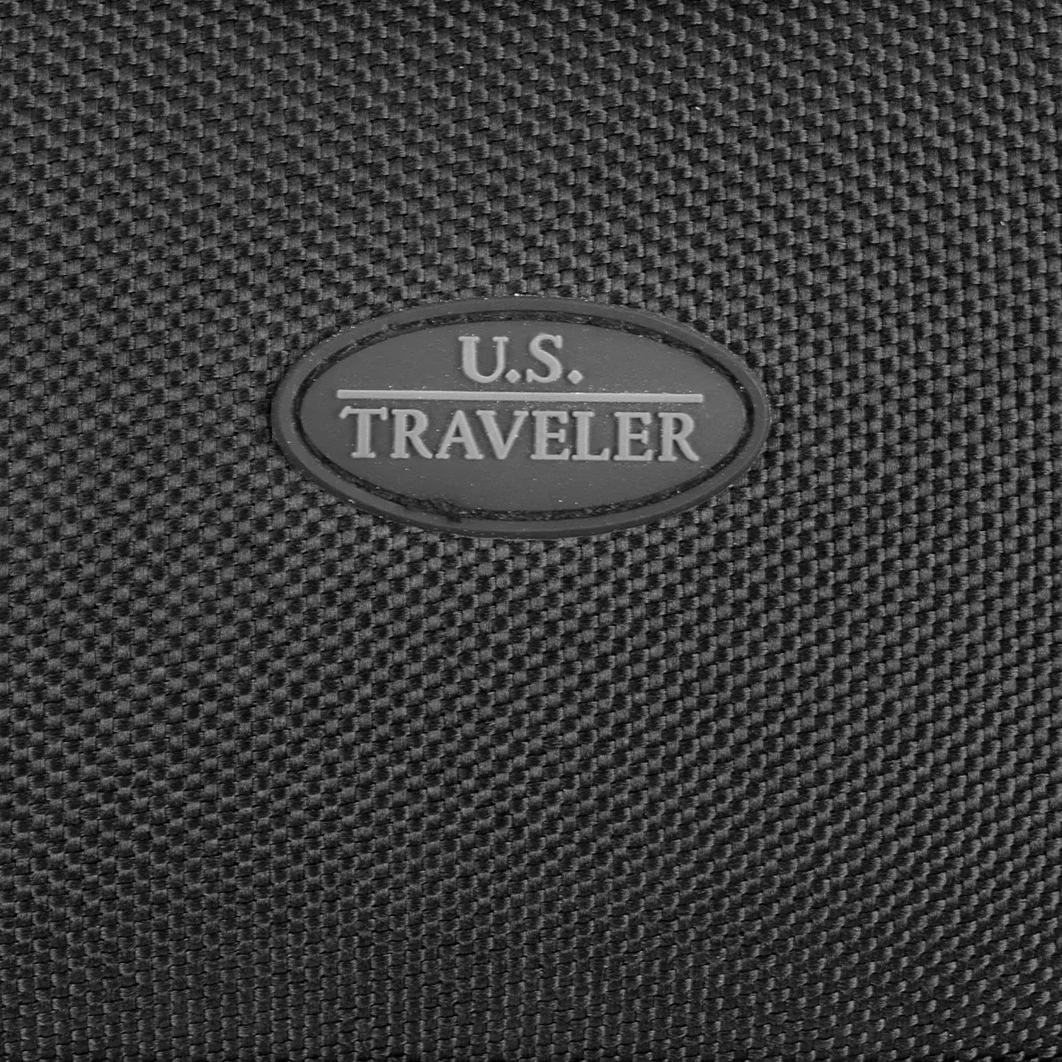 U.S. Traveler Lightweight Rolling 20" Carry On Luggage Softside Suitcase, Black, 2 Wheel-2 Piece