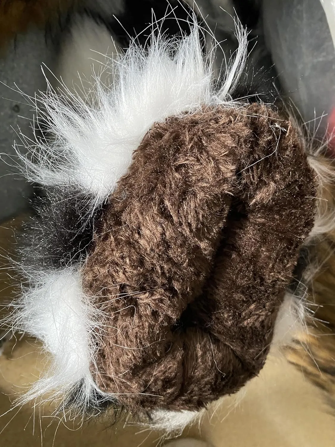 Valpeak Snow Boots for Women 2024 Furry Boots Winter Knee High Flat Heel Fluffy Faux Fur Boots