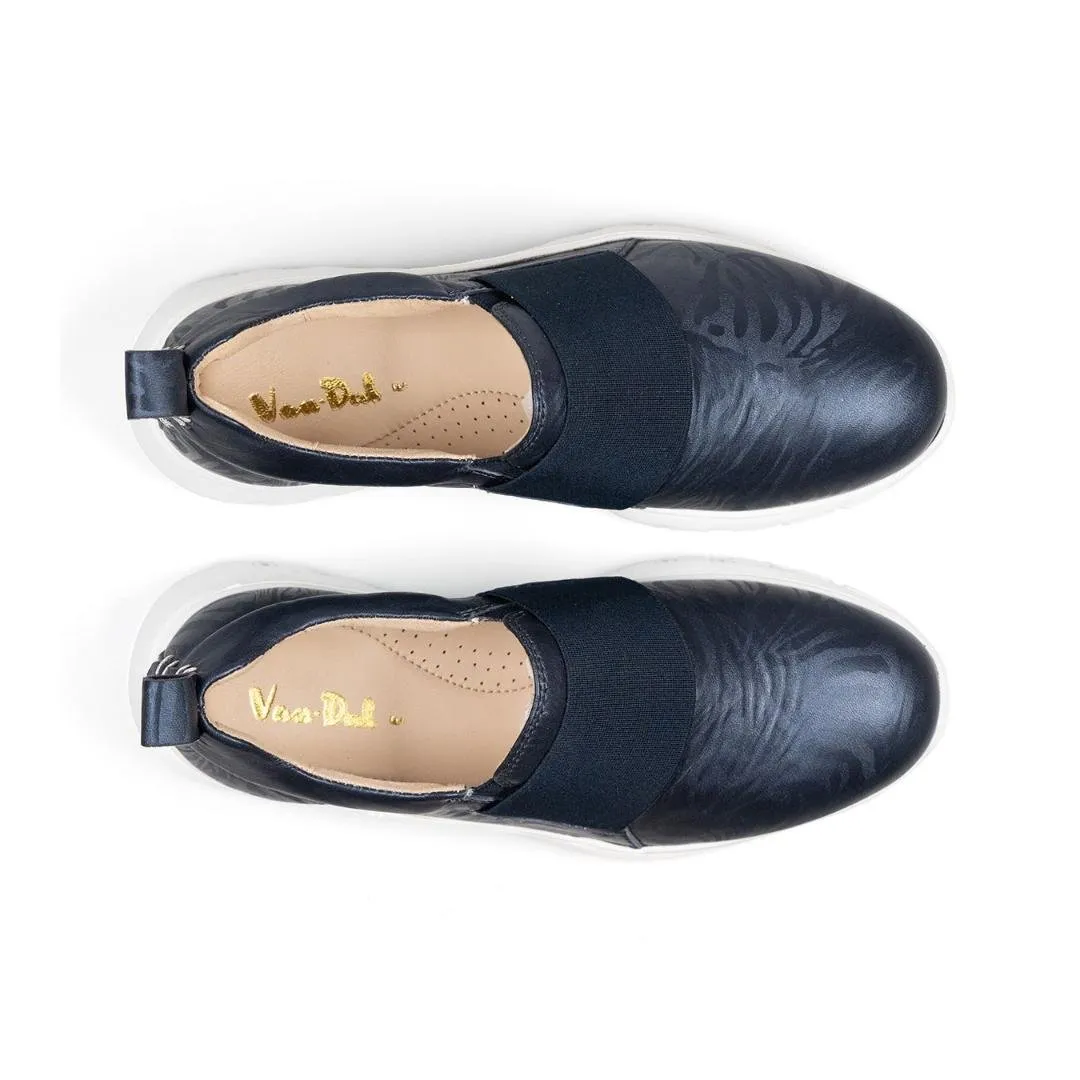 Van Dal Cecile Slip On Trainers - Navy Feature