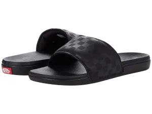 Vans Men's La Costa Slide-On Sneaker, (Checkerboard) Black/Black, 13