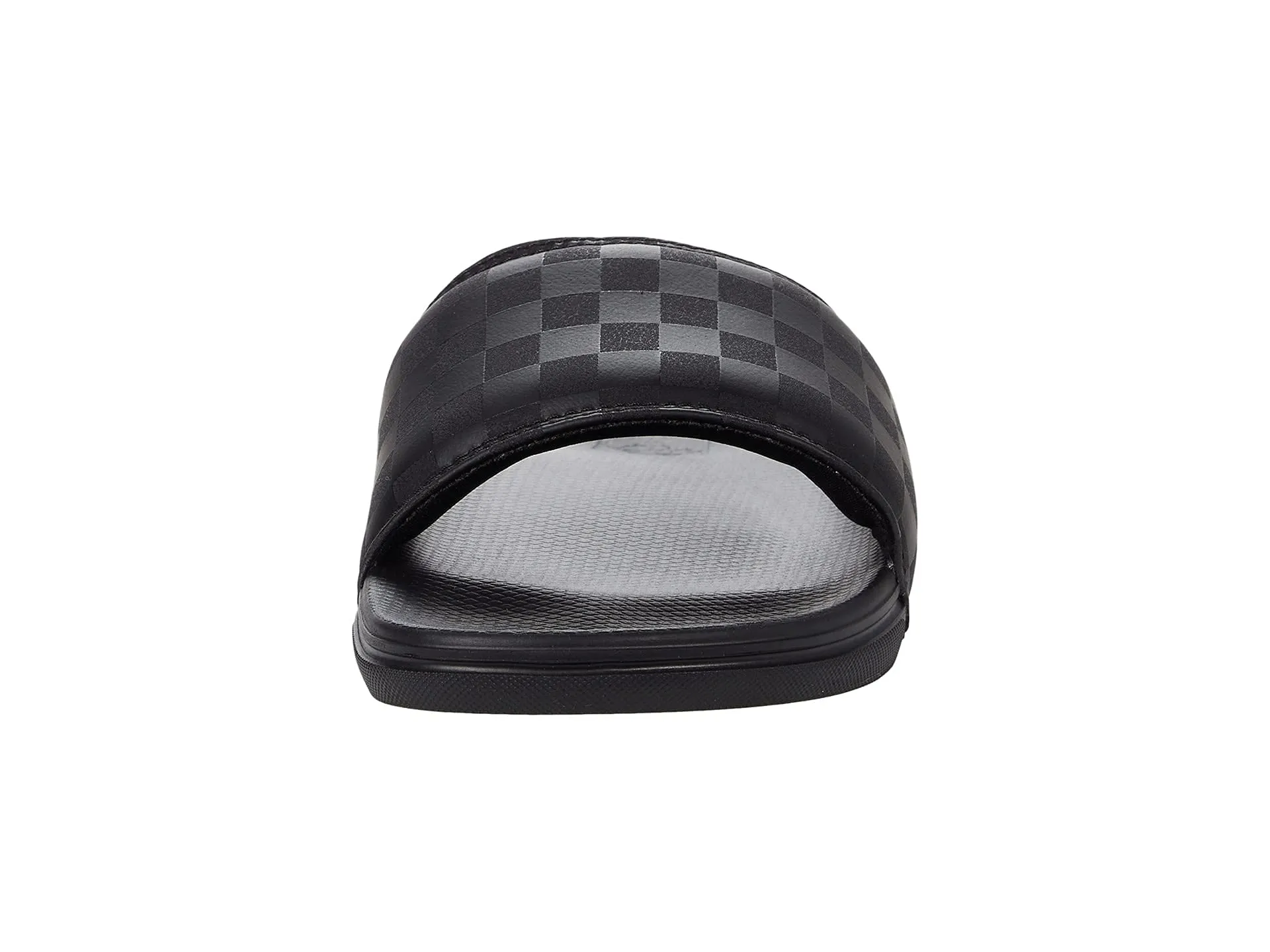 Vans Men's La Costa Slide-On Sneaker, (Checkerboard) Black/Black, 13