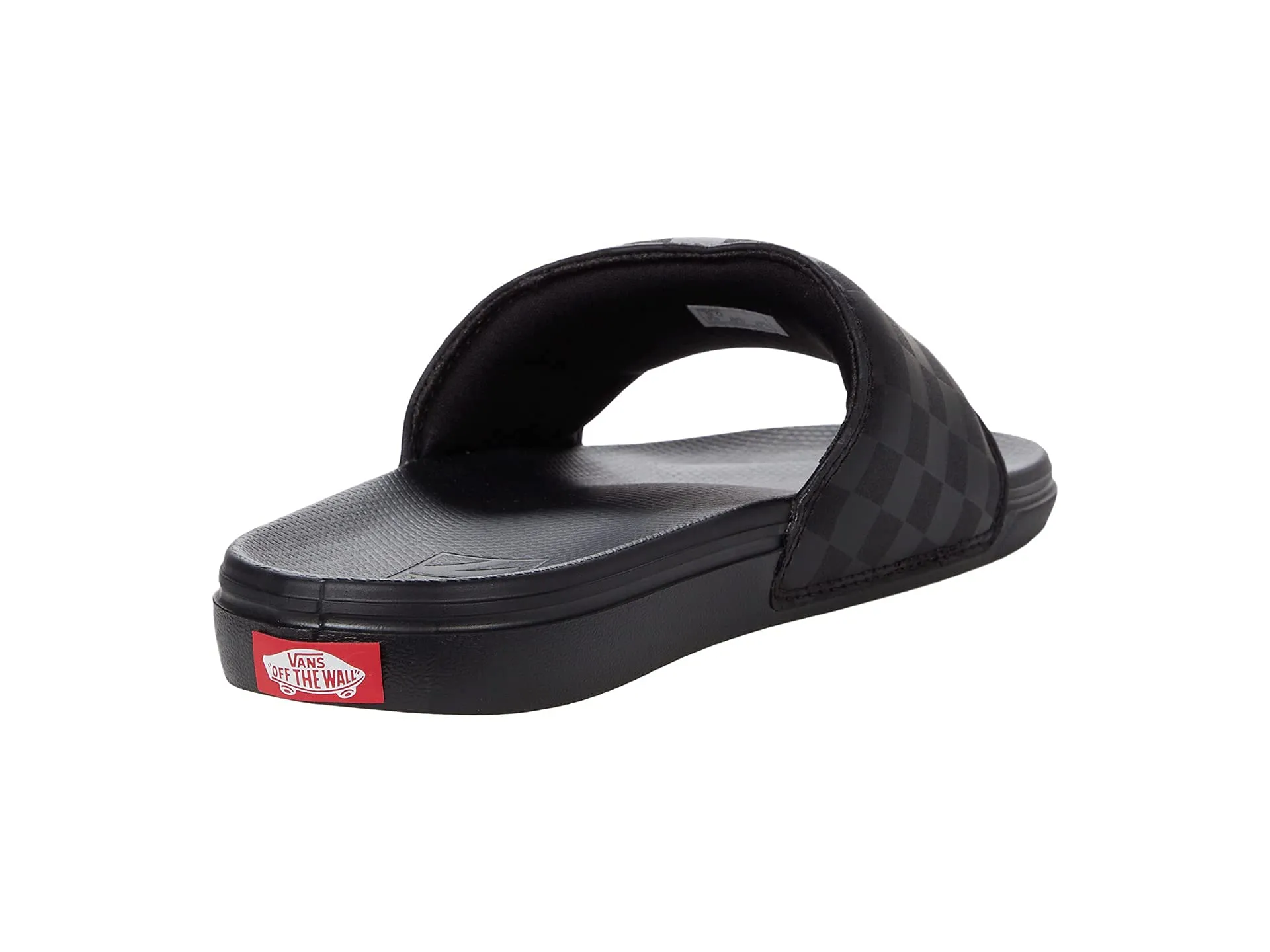 Vans Men's La Costa Slide-On Sneaker, (Checkerboard) Black/Black, 13