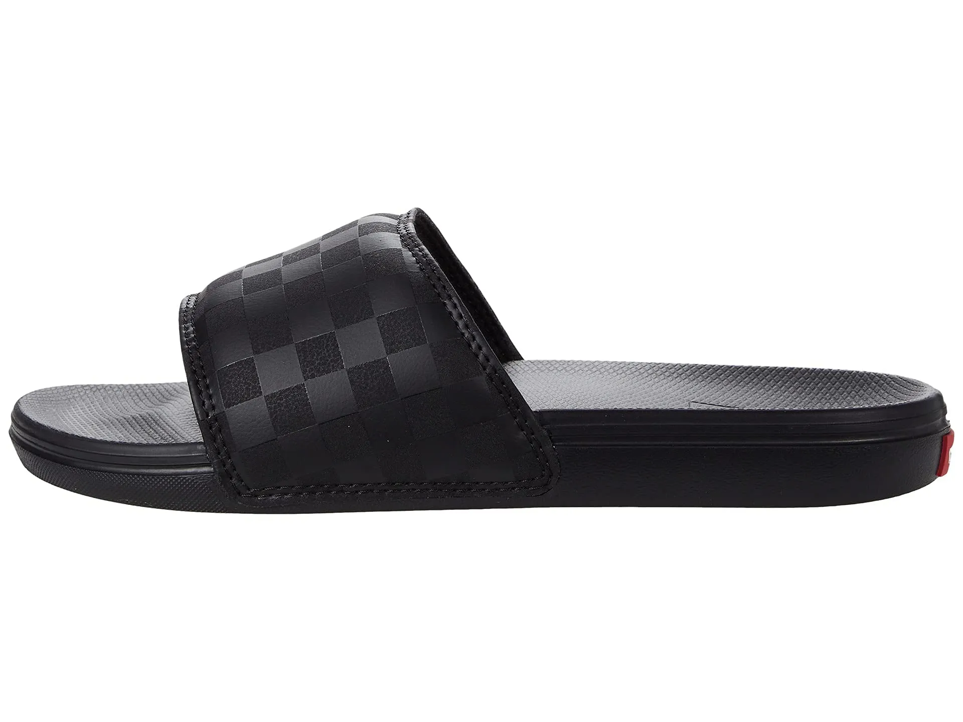 Vans Men's La Costa Slide-On Sneaker, (Checkerboard) Black/Black, 13