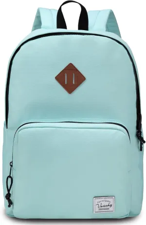 VASCHY School Backpack, Ultra Lightweight Backpack for Women Bookbag for Kids Teen Boys Girls Aqua