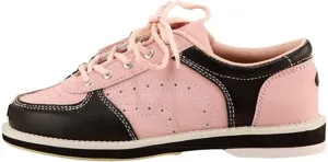 VEACAM Bowls Shoes for Women, Leather Women's Bowling Trainers Casual Bowling Athletic Shoes Lightweight Bowls Fitness Sneakers
