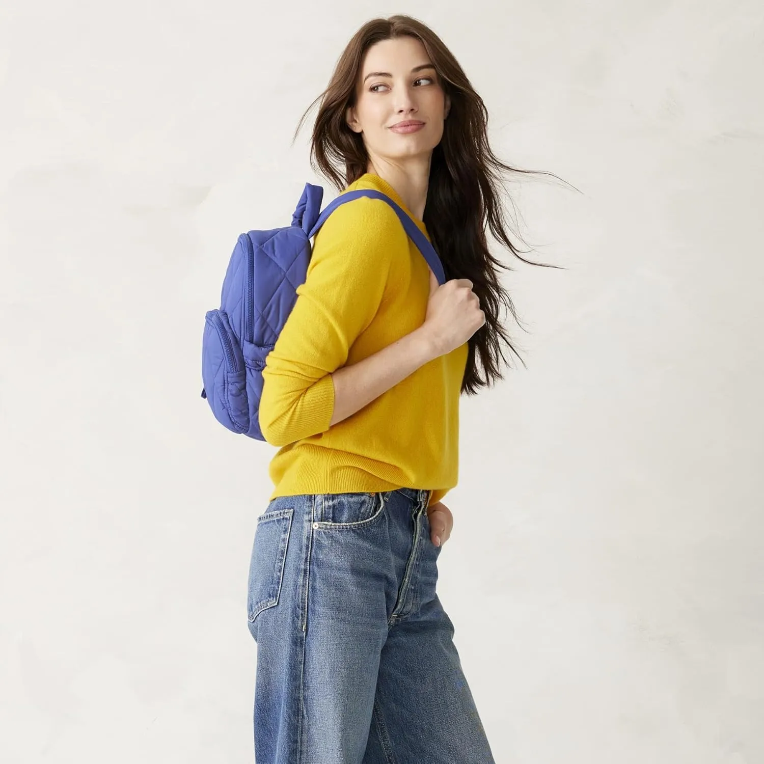 Vera Bradley Featherweight Small Banbury Backpack, Deep Ultramarine