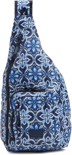 Vera Bradley Ripstop Sling Backpack, Raindrop Medallion