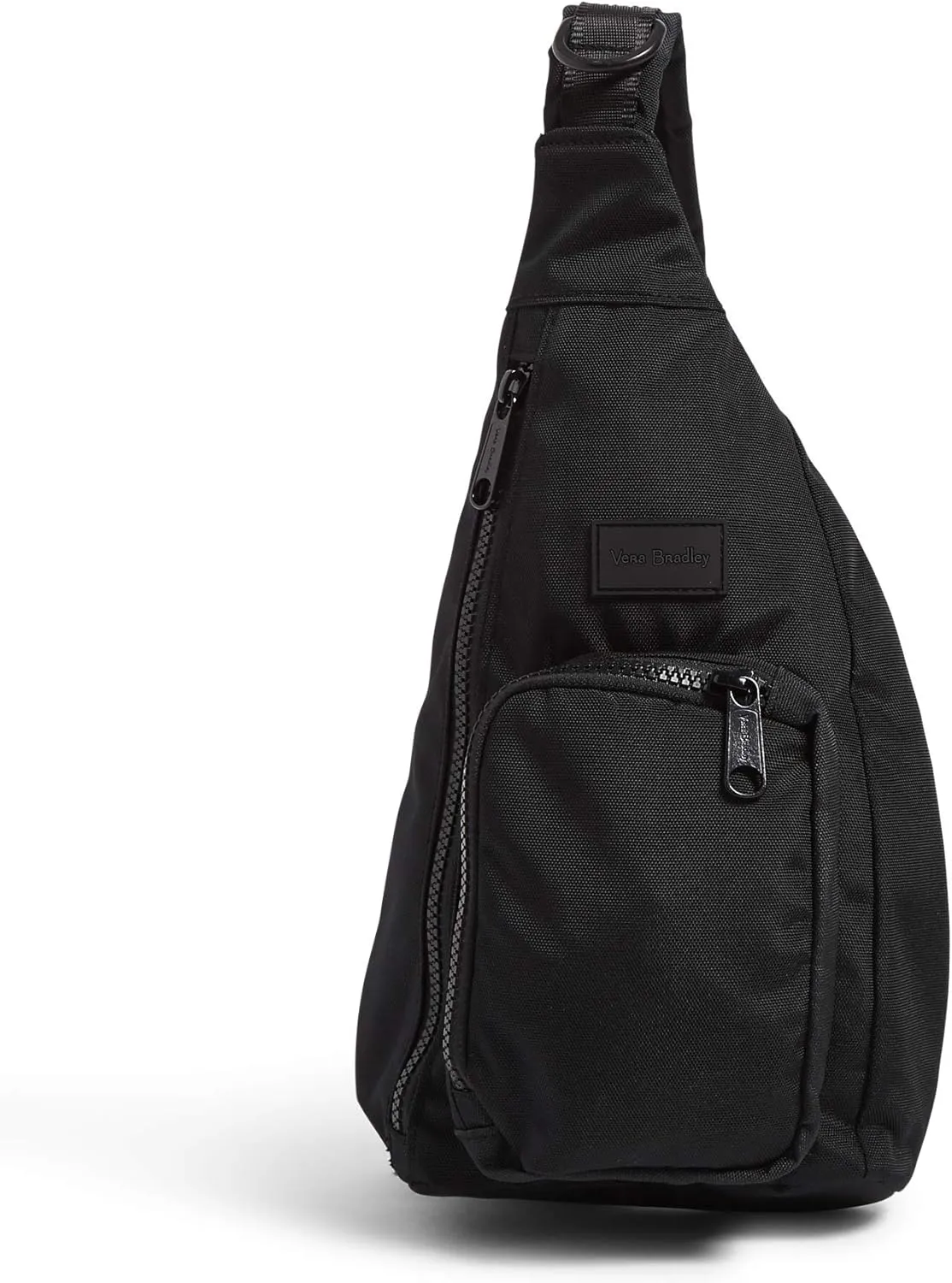 Vera Bradley Women's Recycled Lighten Up Reactive Mini Sling Backpack, Black, One Size