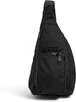 Vera Bradley Women's Recycled Lighten Up Reactive Mini Sling Backpack, Black, One Size