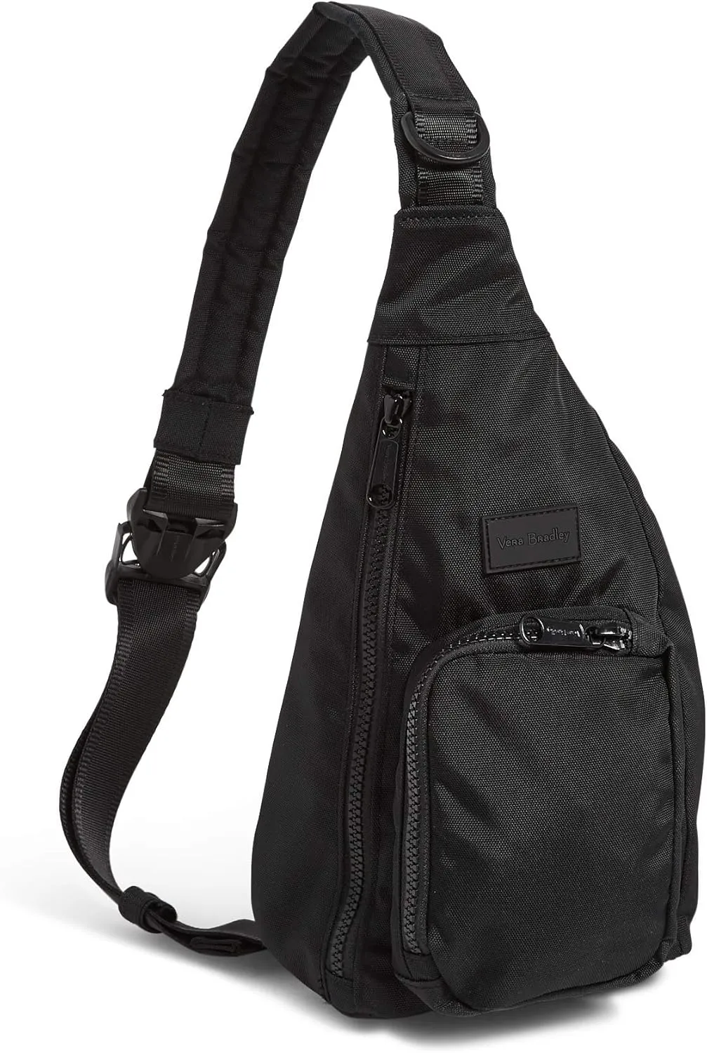 Vera Bradley Women's Recycled Lighten Up Reactive Mini Sling Backpack, Black, One Size
