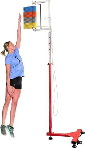 Vertical Jump Trainer for Athletes Jump Height Ability Tester Basketball Jumping Training Aid Range of 5.6-11.8ft / 5.6-10.5ft / 4.6-9.2ft (Colorful Abs 5.6)