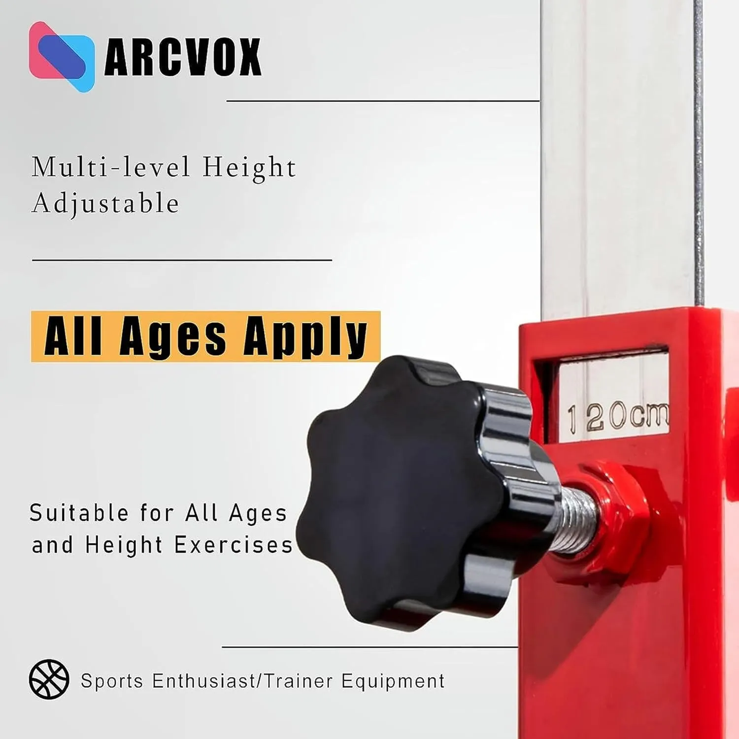 Vertical Jump Trainer for Athletes, Jump Height Ability Tester, Basketball Jumping Training Aid, Range of 5.6-11.8ft / 5.6-10.5ft / 4.6-9.2ft