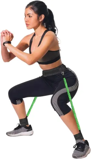 Vertical Jump Trainer, Resistance Bands Set for Leg and Thigh, Strength Agility Power Exercise Basketball Volleyball Football Tennis Training Equipment
