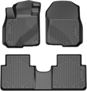 VEVOR Floor Mats Fits for Honda CR-V (Hybrid Models) 2017-2022, All Weather Protection, Custom Fit Car Floor Liners, Front & 2nd Row