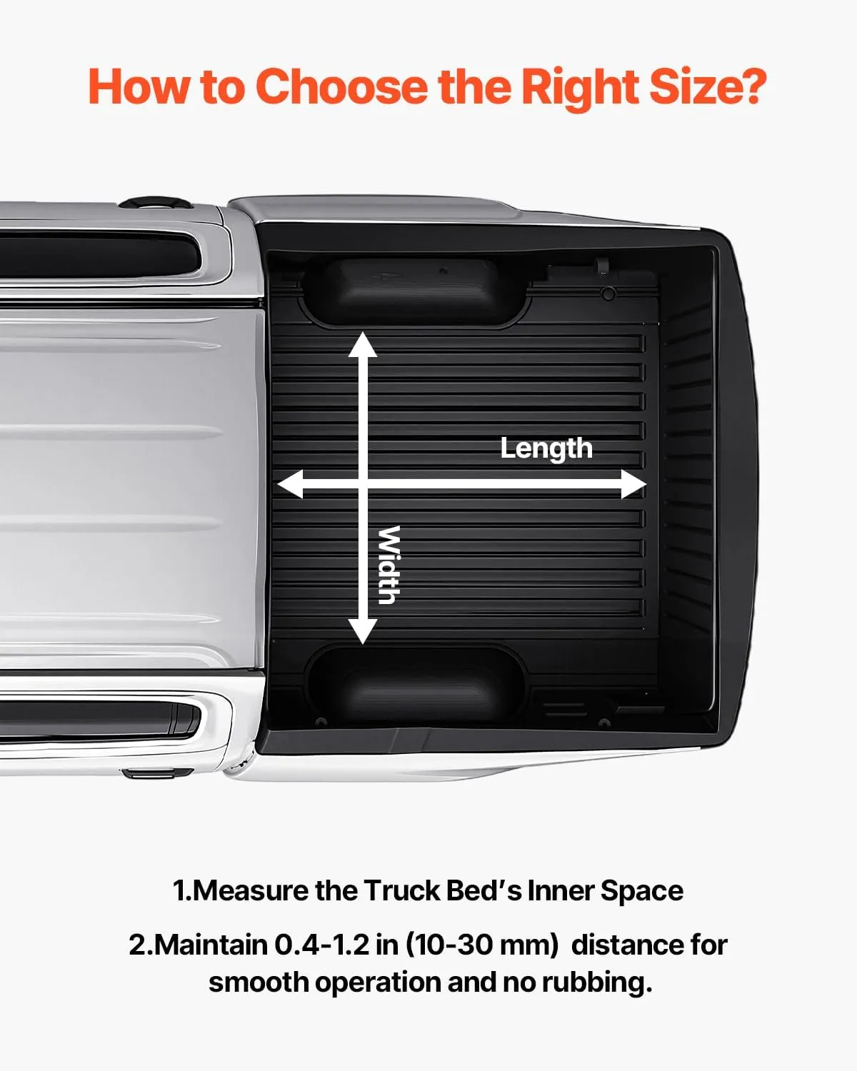 VEVOR Sliding Truck Bed Organizer, 65 x 48-Inch Heavy Duty Truck Bed Storage Drawer with 1000 lbs Capacity, Features 6 Movable Rings for Securing, 2-Postion Slide Out Tray for Pickup Trucks, Black