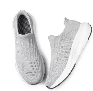 vibdiv Slip-in Walking Shoes Men Barefoot Sock Sneakers Flat Lightweight Casual Comfortable Breathable Laceless