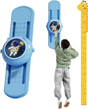 Voice Touch High Jump Counter,English Broadcast Kids Vertical Jump Trainer,with Adjustable Height Bouncer Exercise, for Parent Kids Interactive Indoor Height Touch Device