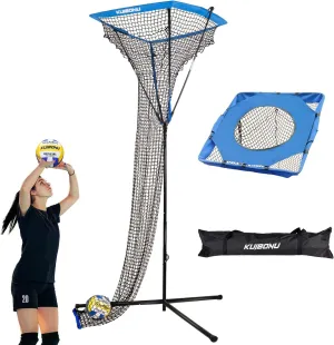 Volleyball Setter Trainer Net - Adjustable Height Volleyball Target Net with Sturdy Steel Base | Perfect for Serving, Spiking and Setting Training