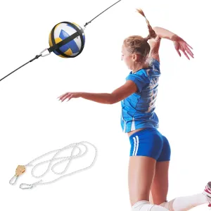 Volleyball Training Equipment Aid System - Adjustable High Elasticity Volleyball Spike Trainer, Solo Spiking Hitting Serving Like a Pro Volleyball Practice Equipment Gift for Beginners & Experts
