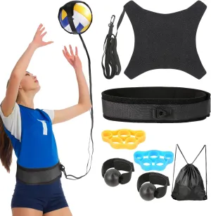 Volleyball Training Equipment Aid,Premium Volleyball Rebounder Trainer Kit,Solo Practice Trainer for Serving Setting Spiking and Arm Swing,Volleyball Gifts for Teen Girls & Boys