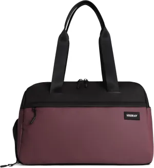 Vooray 25L Trainer Duffel Bag Rose – Lightweight Travel Duffel for Women and Men with Shoe Pocket, Workout Bag, Weekender for Overnight, Football, Traveling, or Hospital Use