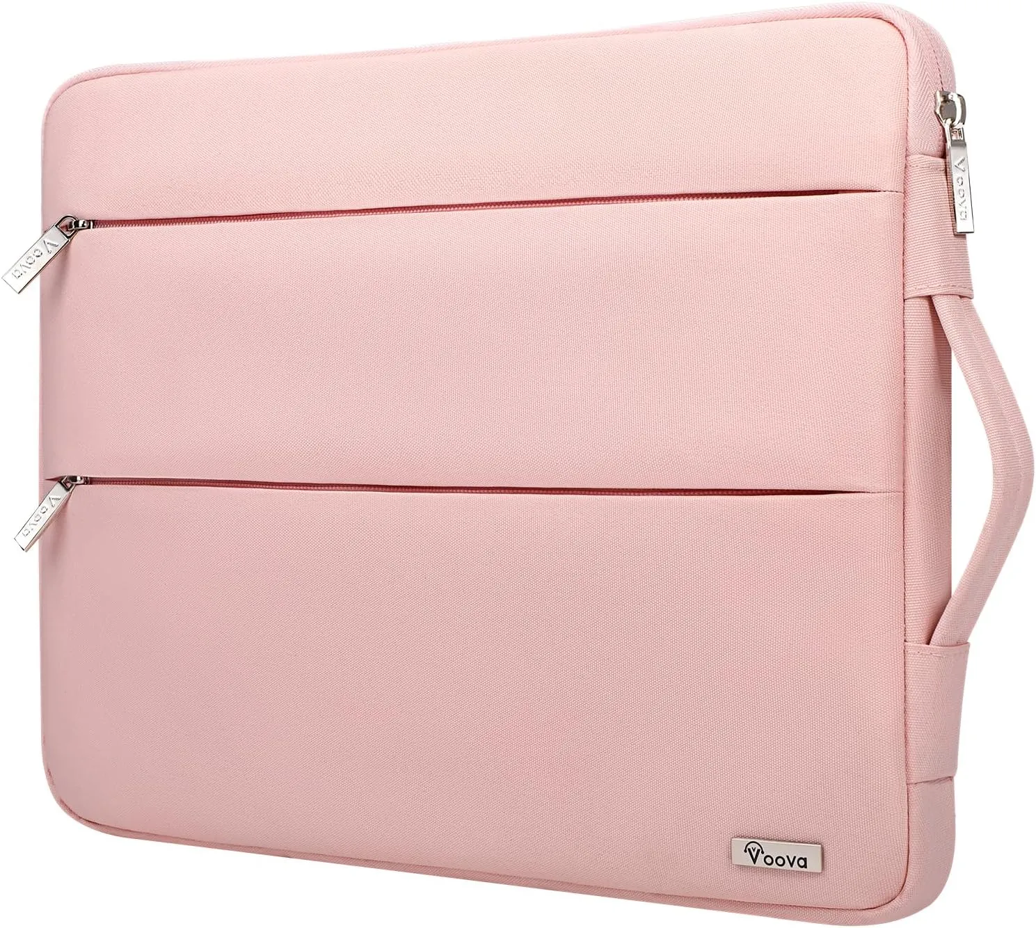 Voova 14 15 Inch Laptop Sleeve Case, Waterproof Computer Bag Cover Compatible with MacBook Pro 14 M3/M2/M1, MacBook Air 15 M2 / MacBook Pro 15,15 Surface Laptop 5/4,14 HP Stream Dell Acer Asus, Pink