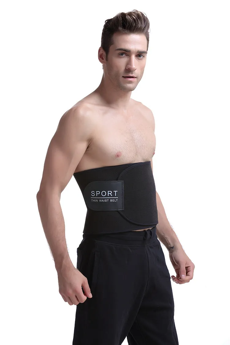 Waist Training Back Support Fitness Belt - Black Pink