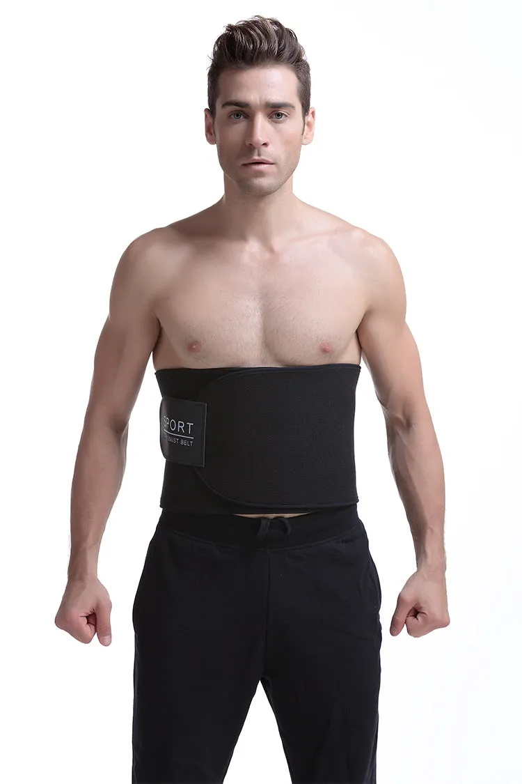 Waist Training Back Support Fitness Belt - Black Pink