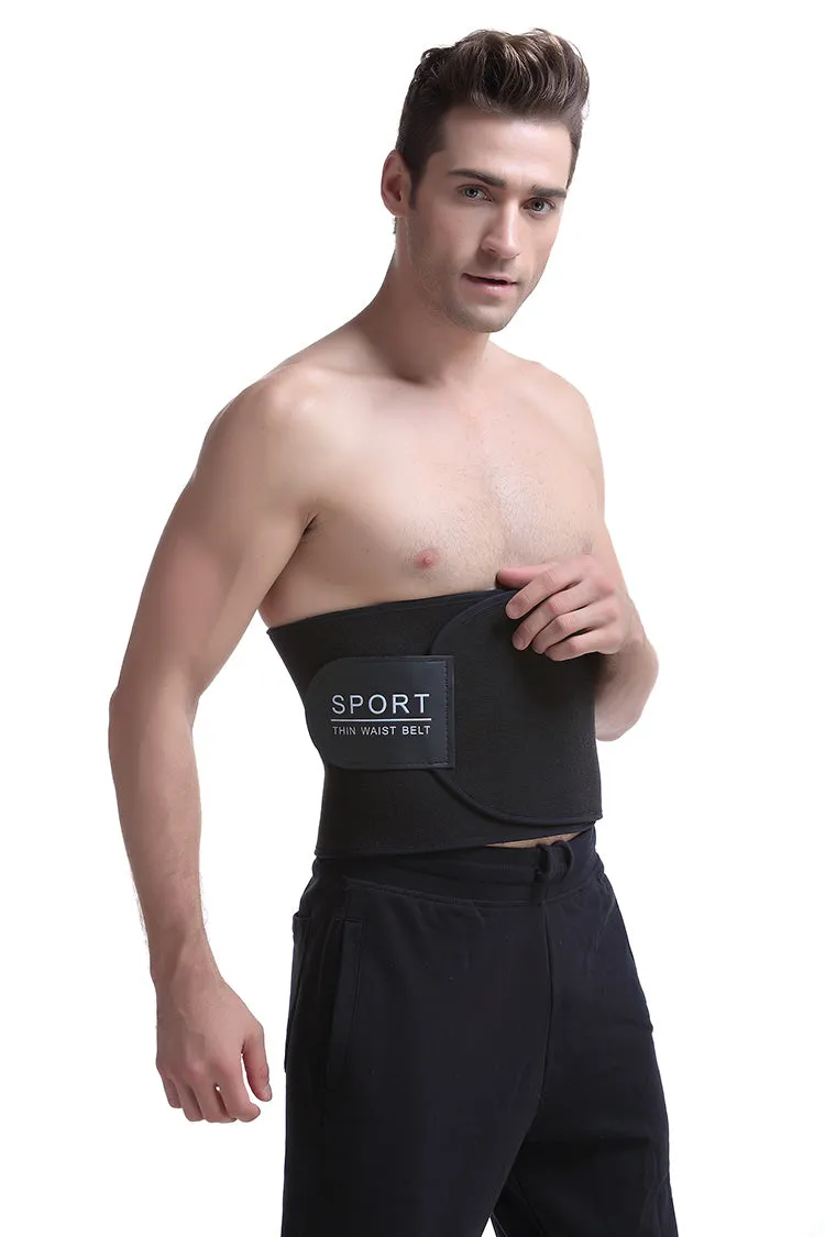 Waist Training Back Support Fitness Belt - Black Pink